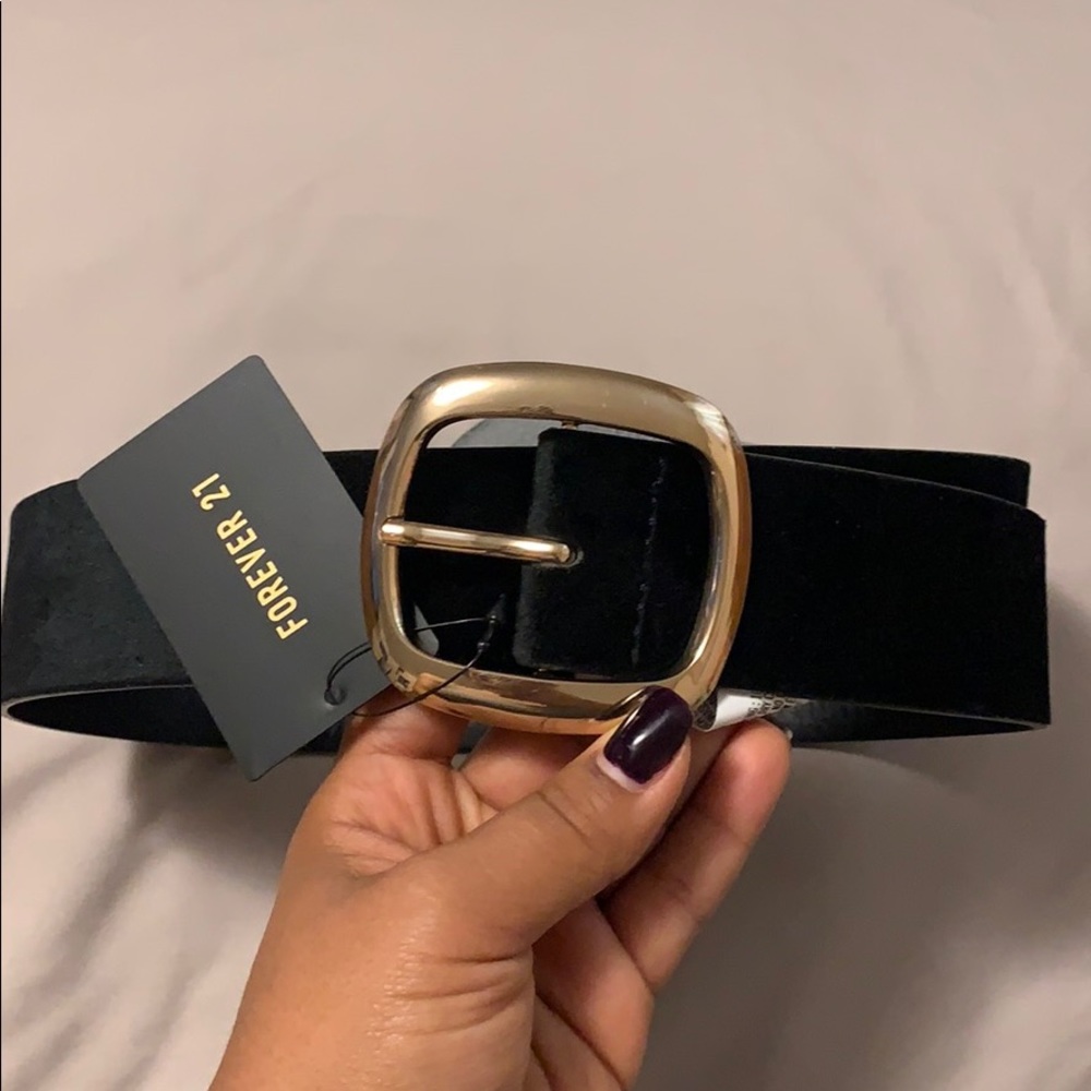 Black Suede Belt